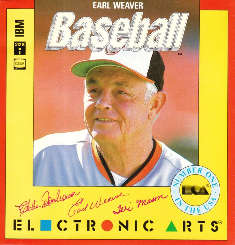 Front Cover for Earl Weaver Baseball (DOS)