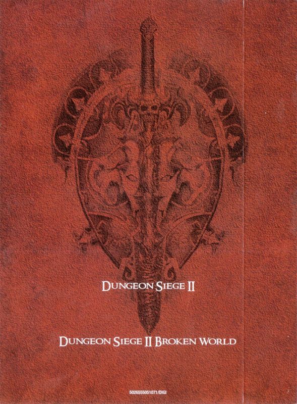 Other for Dungeon Siege II: Deluxe Edition (Windows): Disc Holder - Back