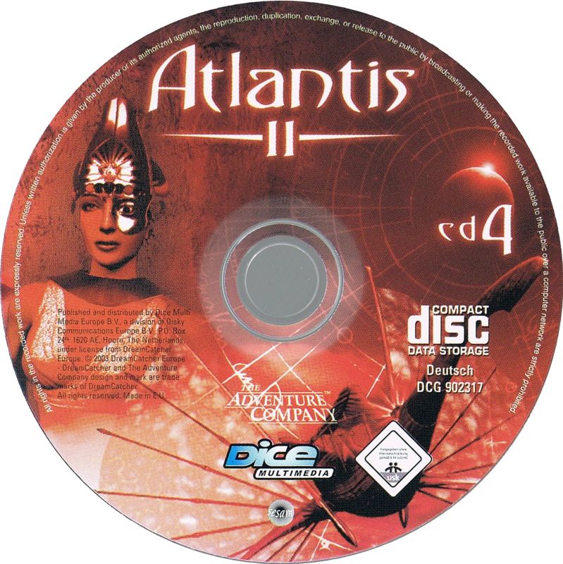 Media for Beyond Atlantis (Windows) (Dice Multimedia release): Disk 4/4