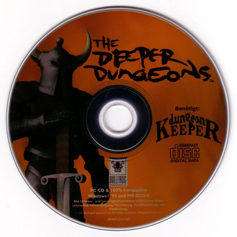 Media for Dungeon Keeper: The Deeper Dungeons (DOS and Windows)