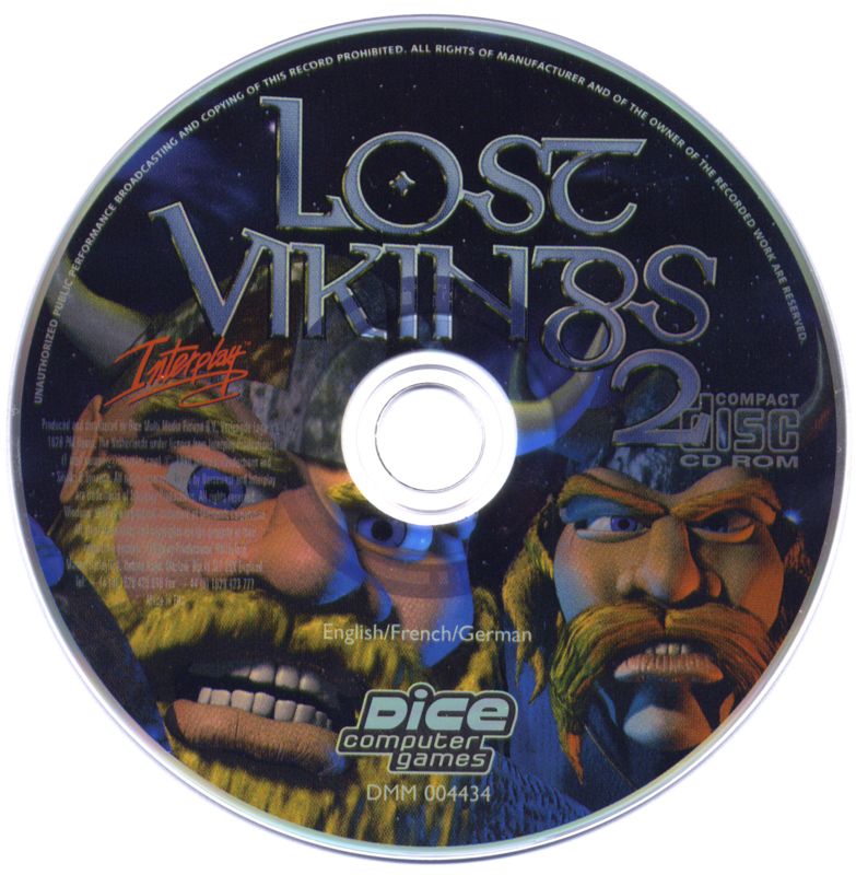 Media for Norse by Norse West: The Return of the Lost Vikings (DOS and Windows) (Dice Multimedia release)