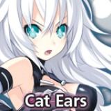 Front Cover for Hyperdimension Neptunia: Cat Ears (Black Heart) (PlayStation 3) (PSN release)