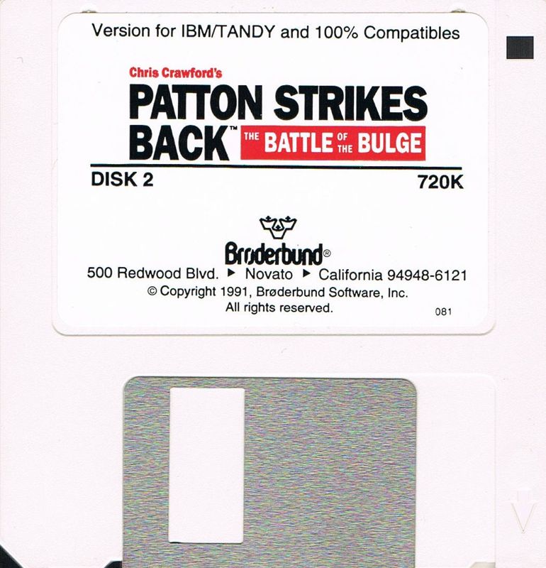 Media for Patton Strikes Back: The Battle of the Bulge (DOS) (Dual-media release): 3.5" Disk 2