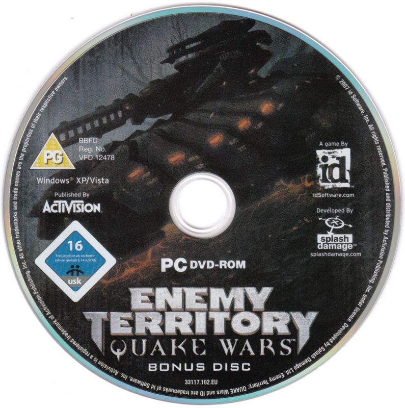 Extras for Enemy Territory: Quake Wars (Limited Collector's Edition) (Windows): Bonus Disc