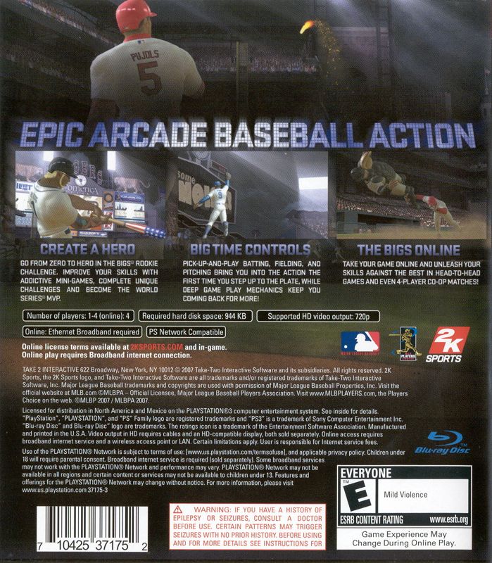 The Bigs cover or packaging material MobyGames