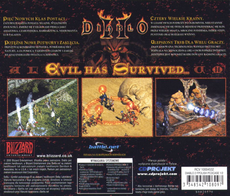 Other for Diablo II (Collector's Edition) (Windows): Jewel Case 1 - Back