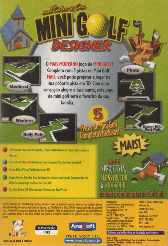 Ultimate Mini Golf Designer Deluxe Suite Cover Or Packaging Material Mobygames