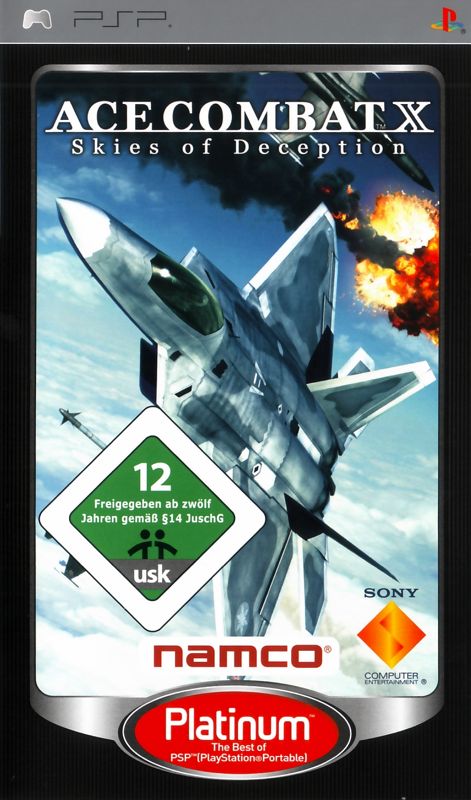 Front Cover for Ace Combat X: Skies of Deception (PSP) (Platinum release)