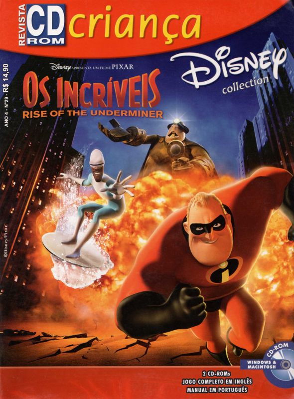 Front Cover for The Incredibles: Rise of the Underminer (Macintosh and Windows) (CD-Rom criança #29 covermount)