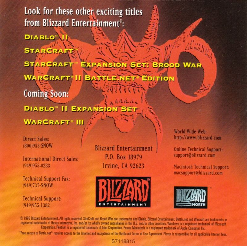 Other for Diablo: Battle Chest (Macintosh and Windows): Diablo - Jewel Case - Front Inlay