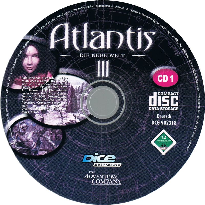 Media for Beyond Atlantis II (Windows) (Dice Multimedia release): Disc 1