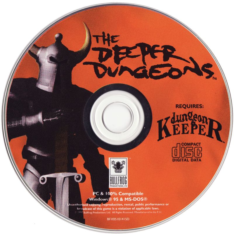 Media for Dungeon Keeper: The Deeper Dungeons (DOS and Windows)