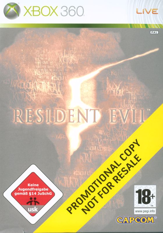 Resident Evil 5 cover or packaging material - MobyGames