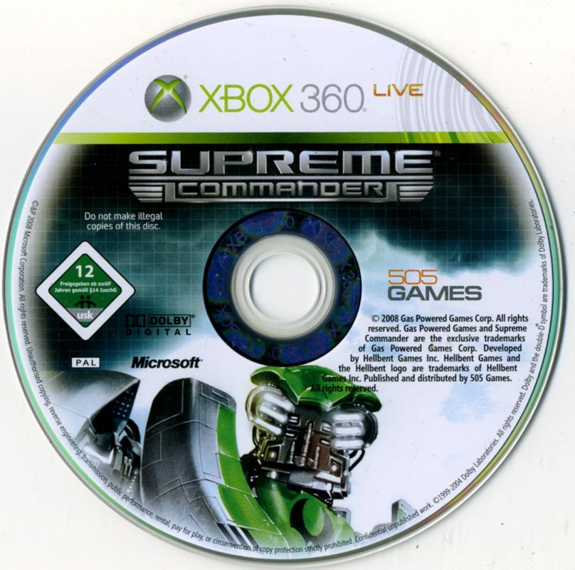 Media for Supreme Commander (Xbox 360)