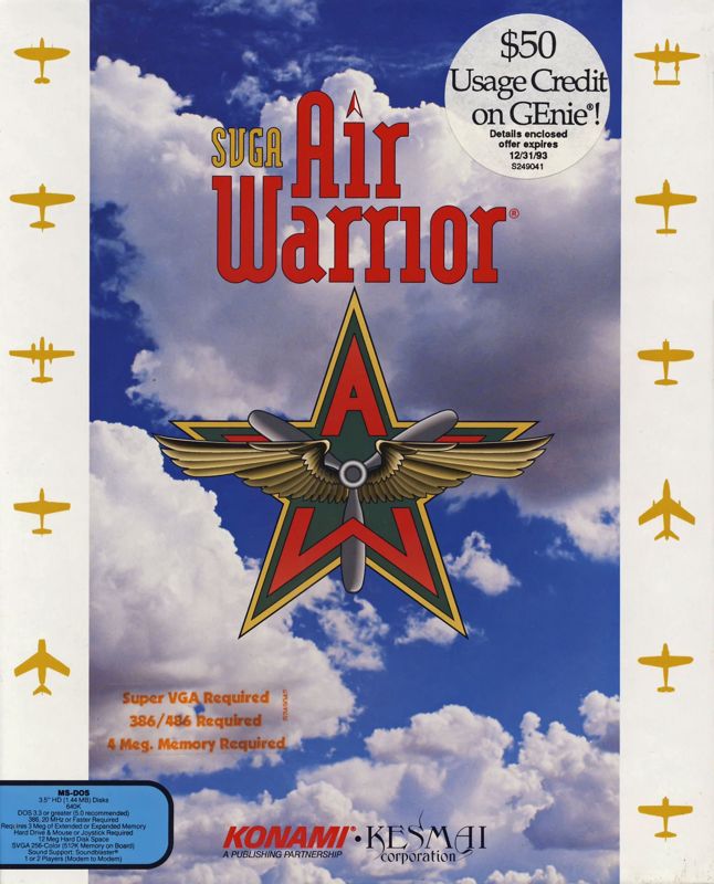Front Cover for Air Warrior (DOS)