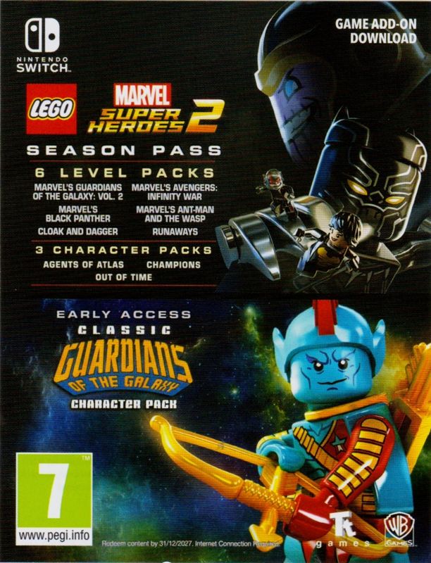 Other for LEGO Marvel Super Heroes 2 (Deluxe Edition) (Nintendo Switch): Season Pass DLC Flyer - Front