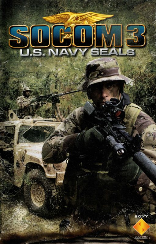 Manual for SOCOM 3: U.S. Navy SEALs (PlayStation 2) (Platinum release): Front