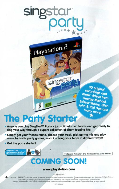 Advertisement for EyeToy: Play 2 (PlayStation 2): Back