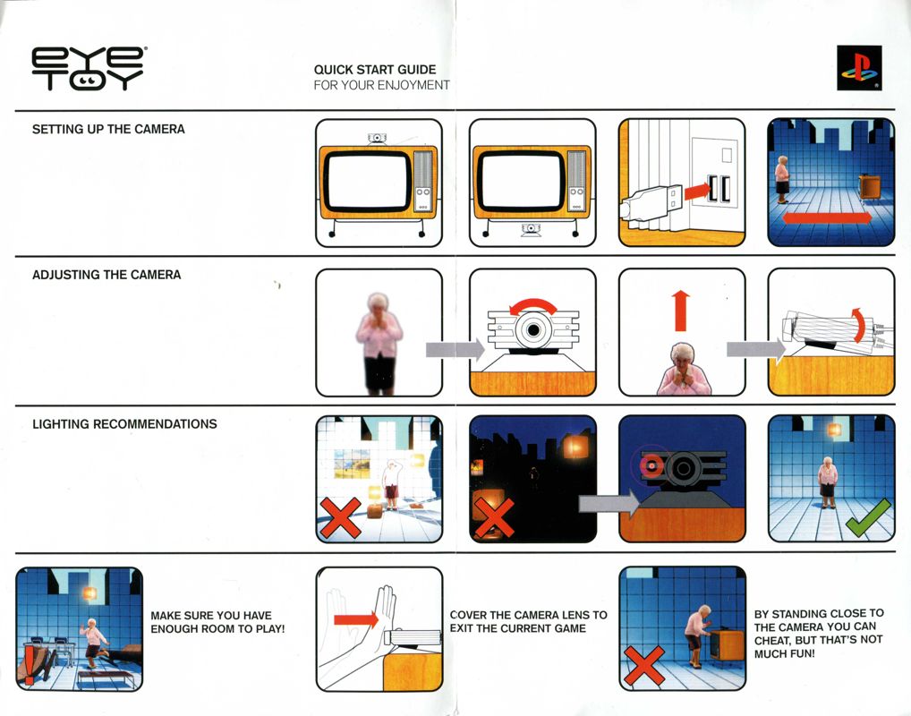 Reference Card for EyeToy: Groove (PlayStation 2): Inside