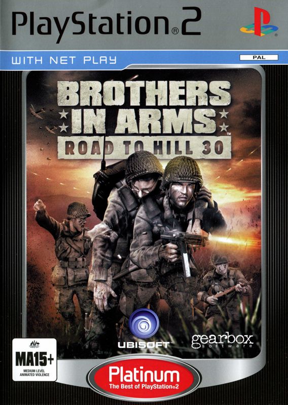 Front Cover for Brothers in Arms: Road to Hill 30 (PlayStation 2) (Platinum release)