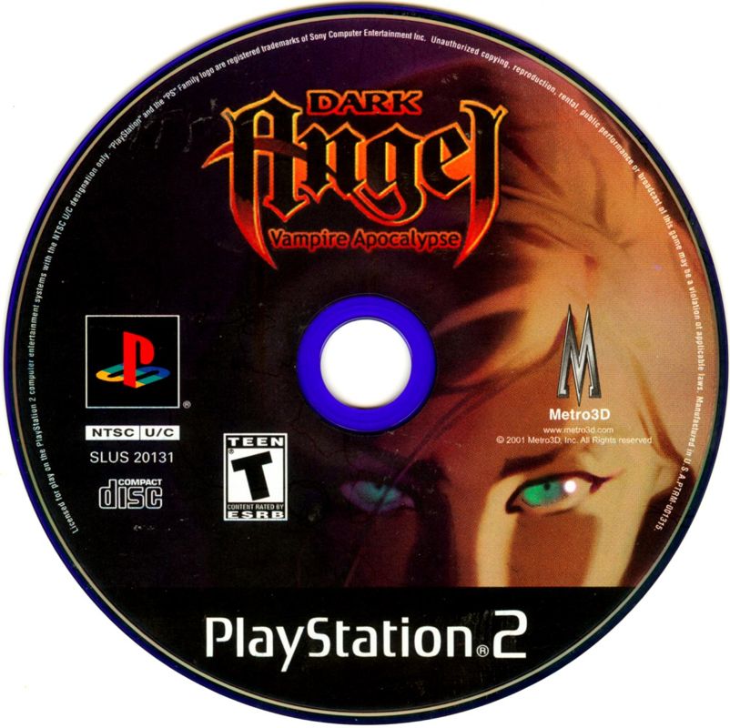 Media for Dark Angel: Vampire Apocalypse (PlayStation 2)