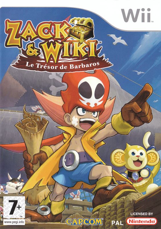 Front Cover for Zack & Wiki: Quest for Barbaros' Treasure (Wii)