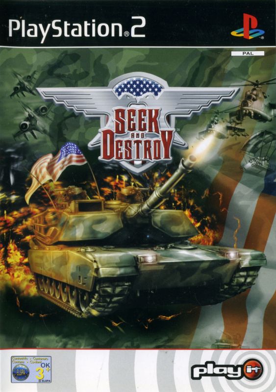 Front Cover for Seek and Destroy (PlayStation 2) (with ELSPA rating)