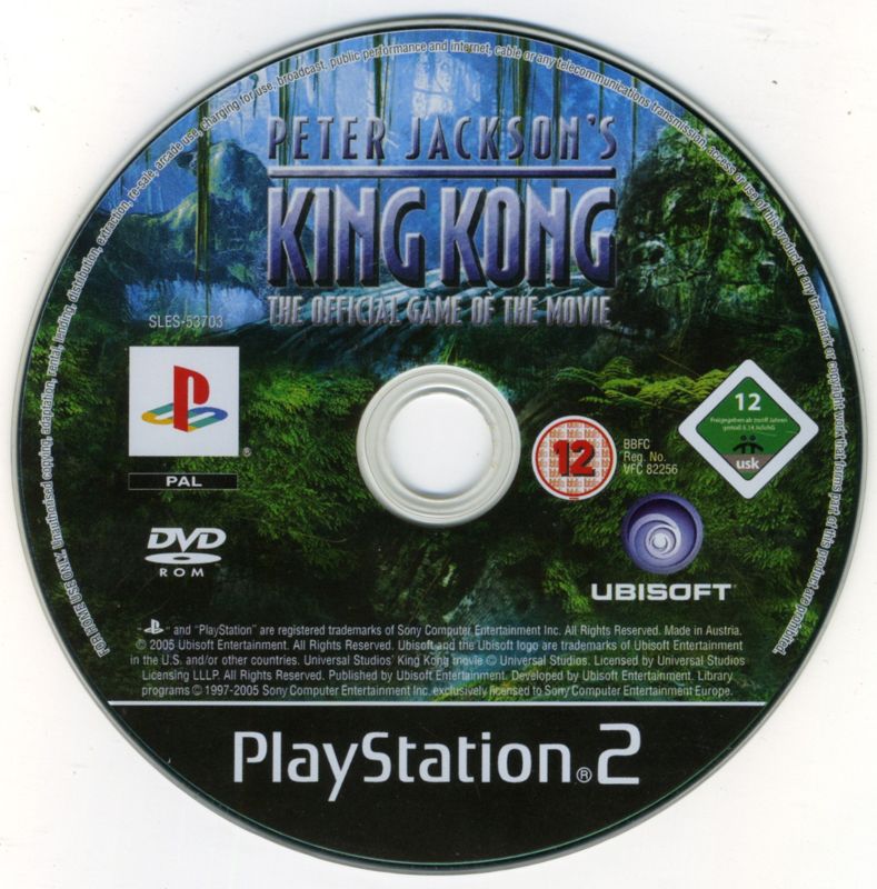 Media for Peter Jackson's King Kong: The Official Game of the Movie (Signature Edition) (PlayStation 2): Game disc