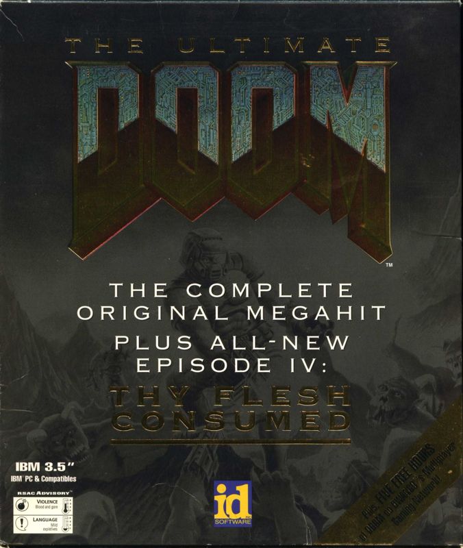 Front Cover for The Ultimate Doom (DOS) (3.5" Disk release)