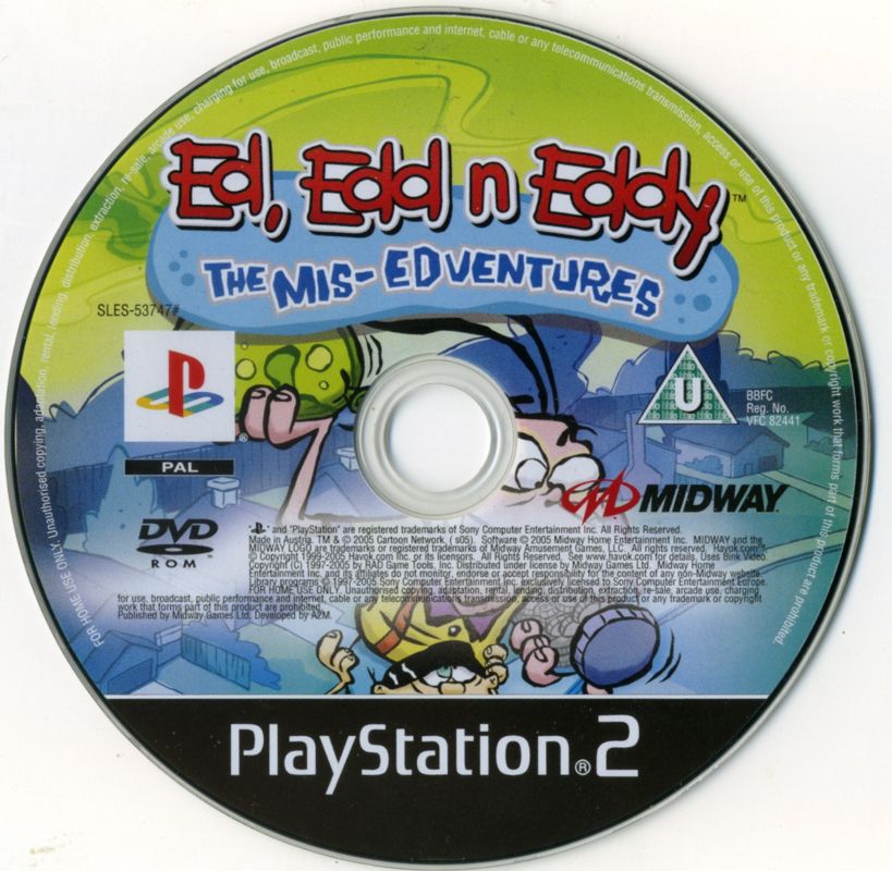 Ed Edd N Eddy Mis-Edventures Sony Playstation 2 Game