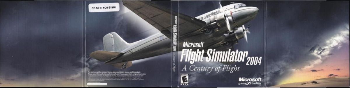 Other for Microsoft Flight Simulator 2004: A Century of Flight (Windows) (Includes steel box release and a Corgi model): Full four panel card disc holder: Outer