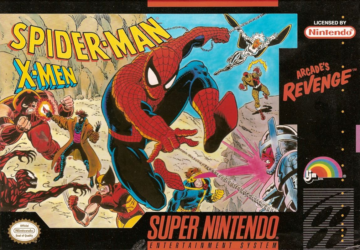 Front Cover for Spider-Man / X-Men: Arcade's Revenge (SNES)