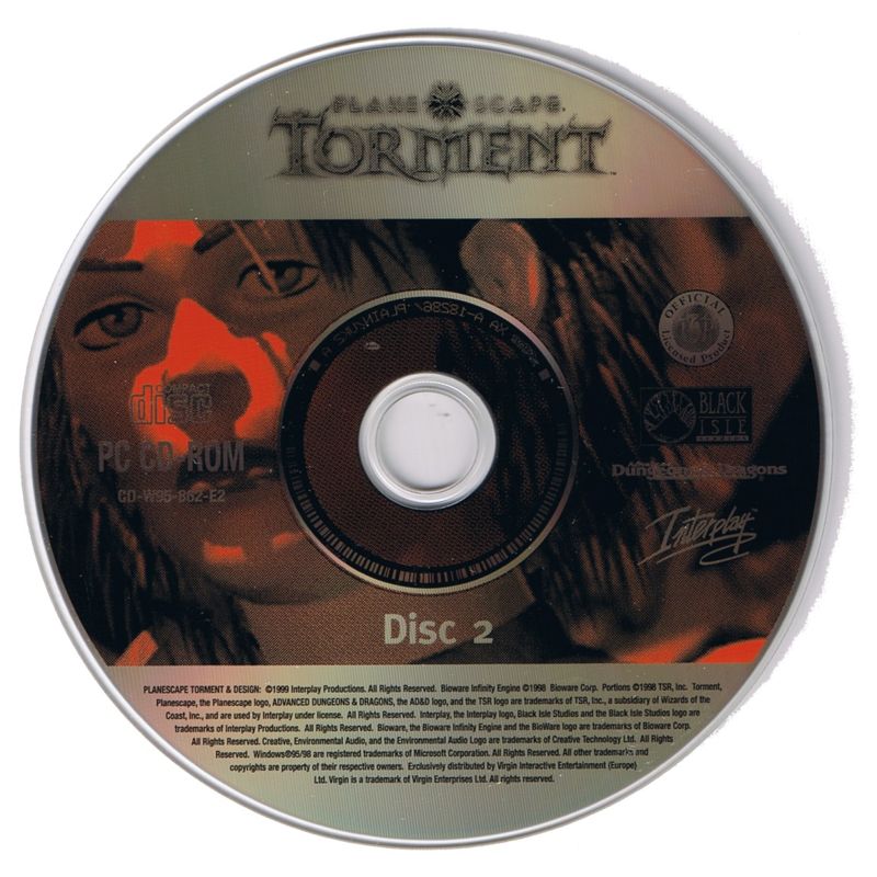Media for Planescape: Torment (Windows): Disk 2