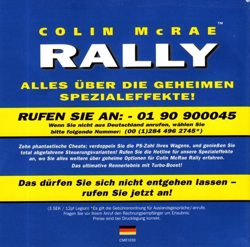 Other for Colin McRae Rally (Windows): Jewel Case - Front Inlay