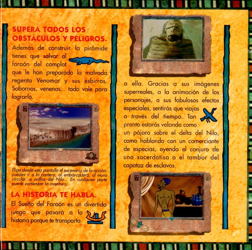 Inside Cover for Pyramid: Challenge of the Pharaoh's Dream (Macintosh and Windows and Windows 3.x): Right