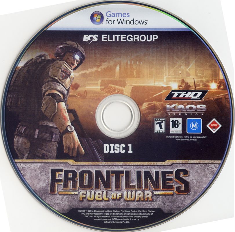 Media for Frontlines: Fuel of War (Windows) (Distributed with Elitegroup videocards): Game disc 1/2