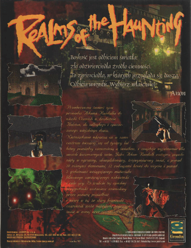 Back Cover for Realms of the Haunting (DOS)