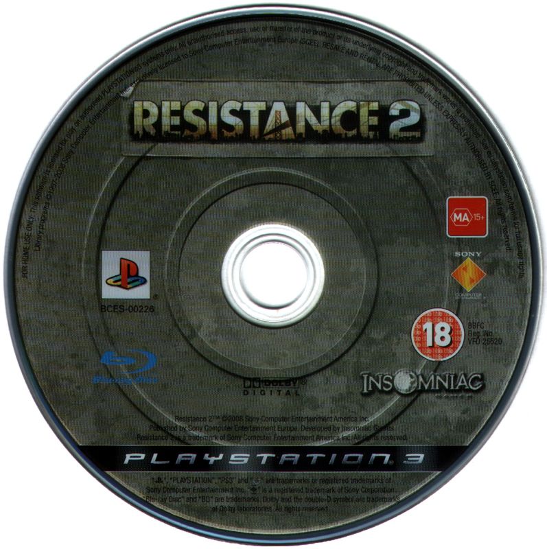 Media for Resistance 2 (PlayStation 3)