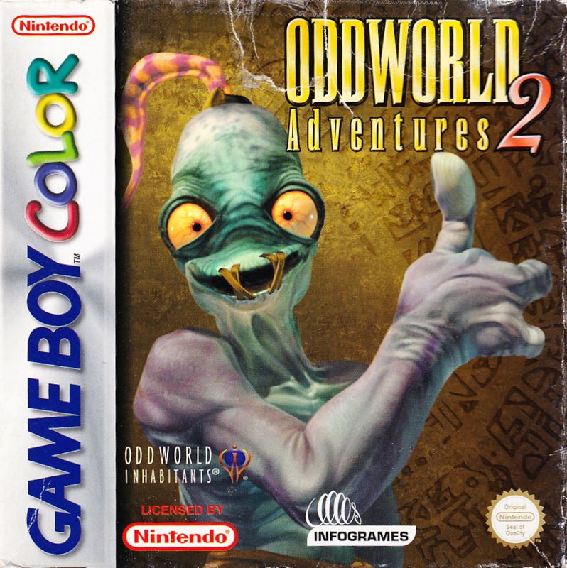 Front Cover for Oddworld Adventures 2 (Game Boy Color)