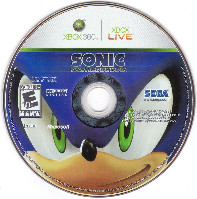 Media for Sonic the Hedgehog (Xbox 360)