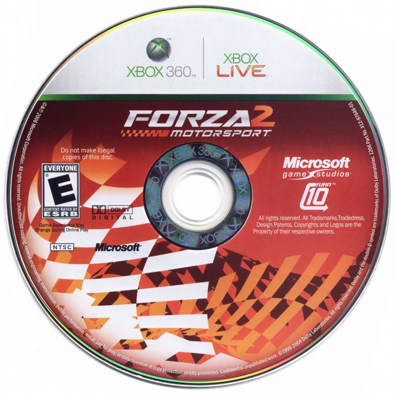 Media for Marvel Ultimate Alliance / Forza Motorsport 2 (Xbox 360): Forza 2 Disc