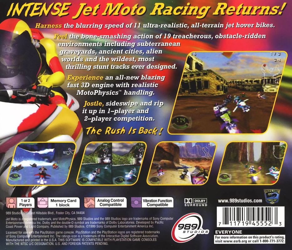 Back Cover for Jet Moto 3 (PlayStation)