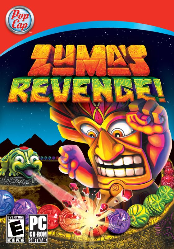 Front Cover for Zuma's Revenge! (Macintosh and Windows) (PopCap release): Bigger resolution. Font: eBay