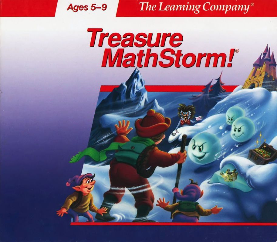 Other for Treasure MathStorm! (Macintosh and Windows 3.x) (Version 2.0 (CD-ROM release)): Jewel Case - Front