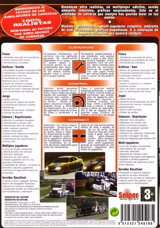 Back Cover for rFactor (Windows)