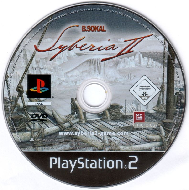 Media for Syberia II (PlayStation 2)