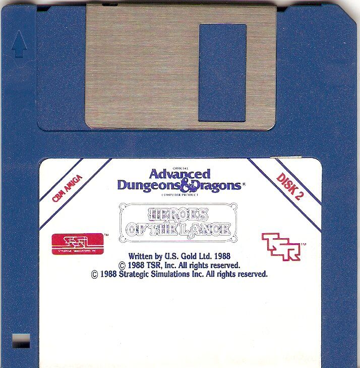 Media for Heroes of the Lance (Amiga): Disk 2/2
