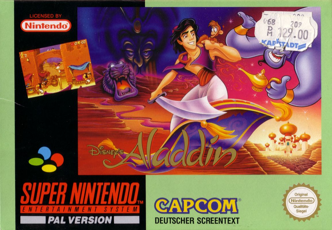 Front Cover for Disney's Aladdin (SNES)
