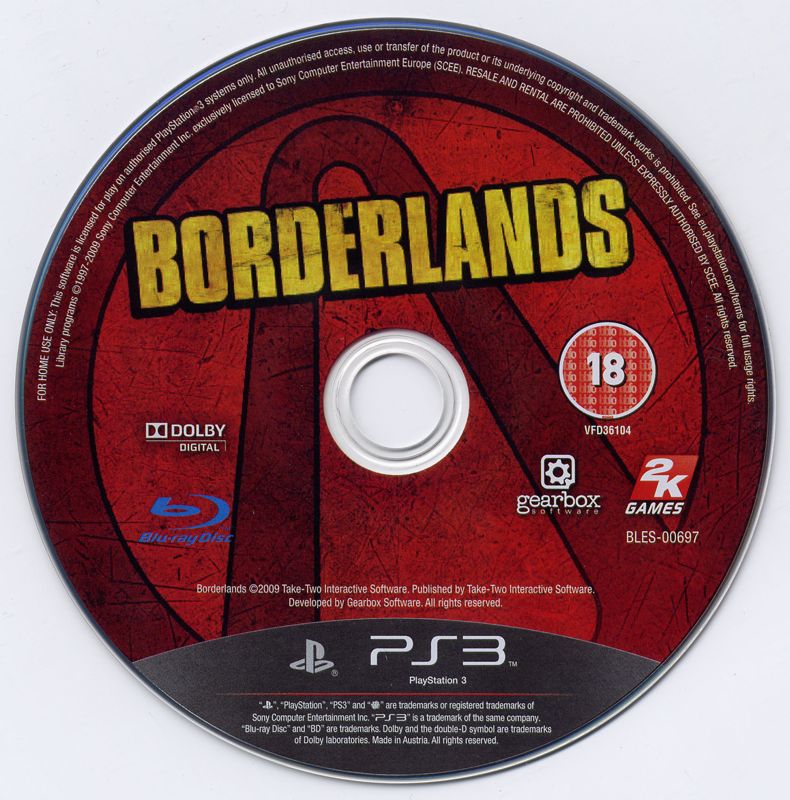Media for Borderlands (PlayStation 3)
