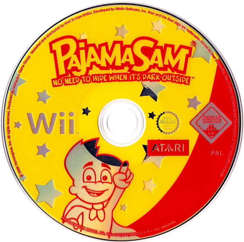 Media for Pajama Sam: No Need to Hide When It's Dark Outside (Wii)